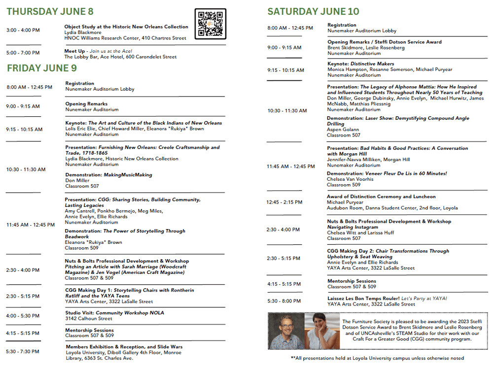 FS23 NOLA Conference Schedule