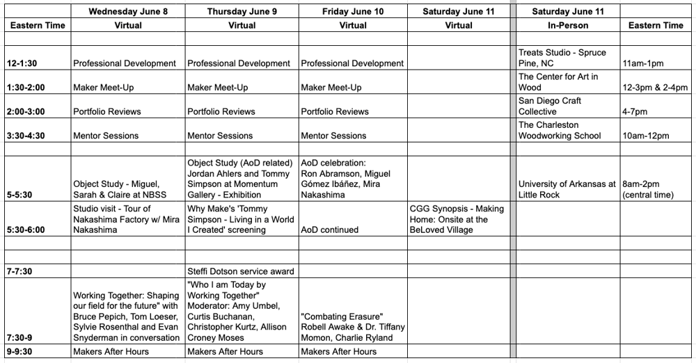 FS22 Working Together Conference Schedule