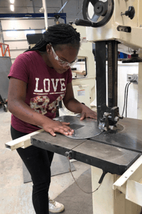 STEAM Girl Band Saw