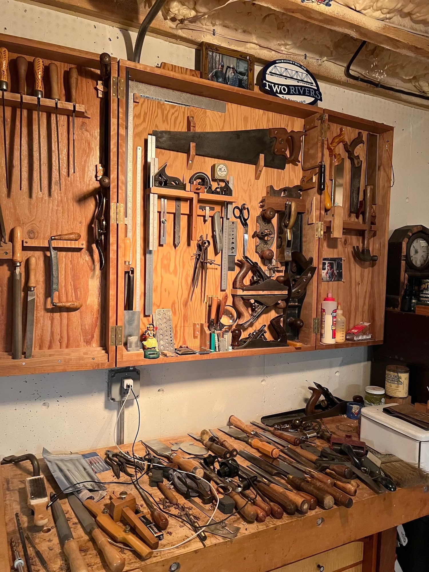 Cabinet of Assorted Tools