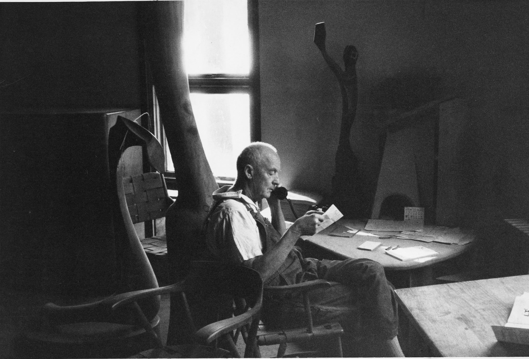 Wharton Esherick in his Studio