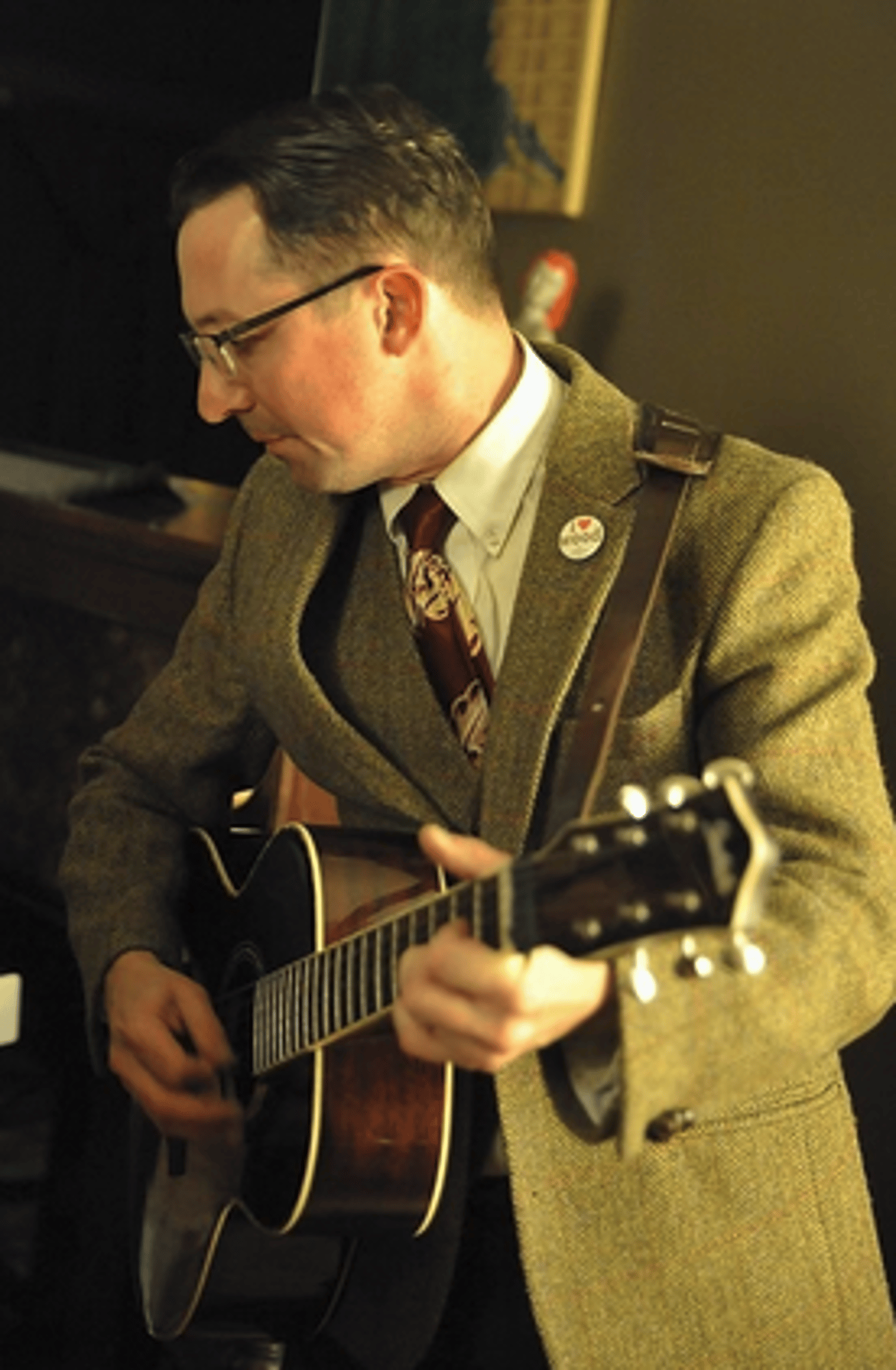 Zeke Leonard Playing Guitar