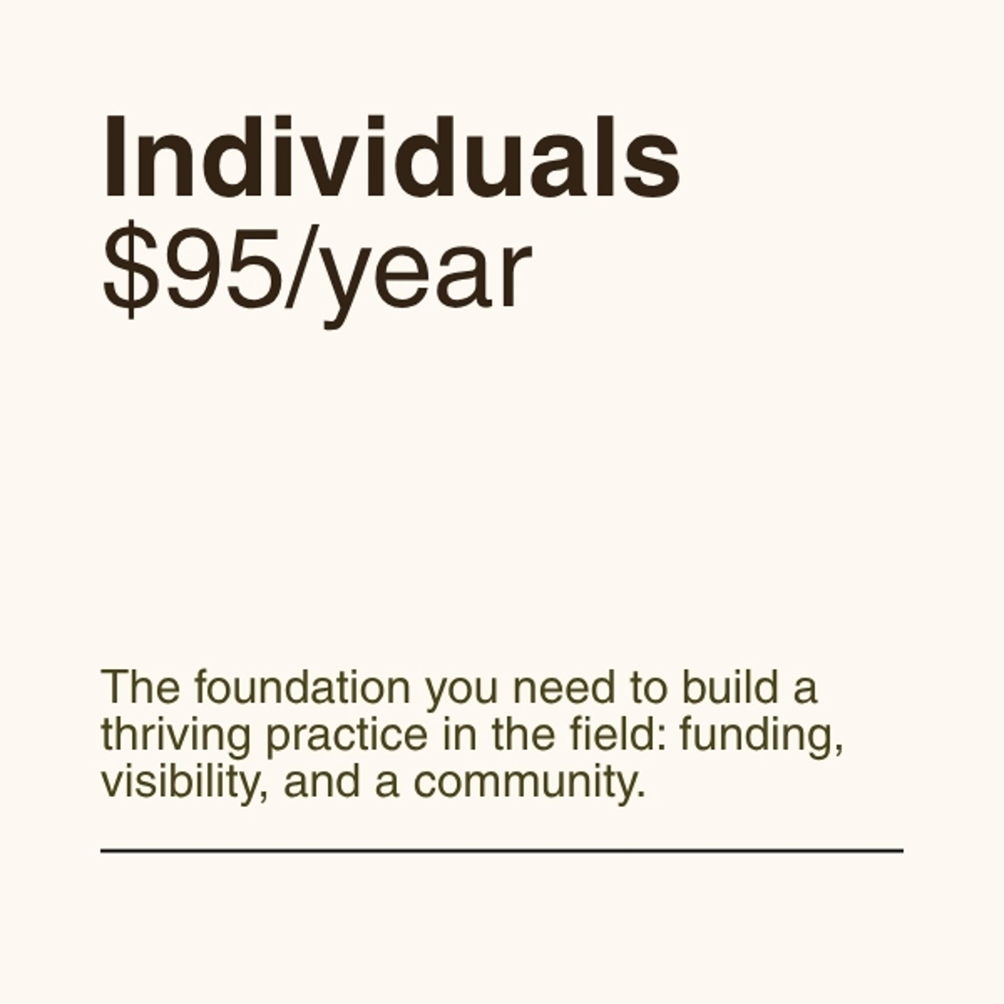 Individual Membership