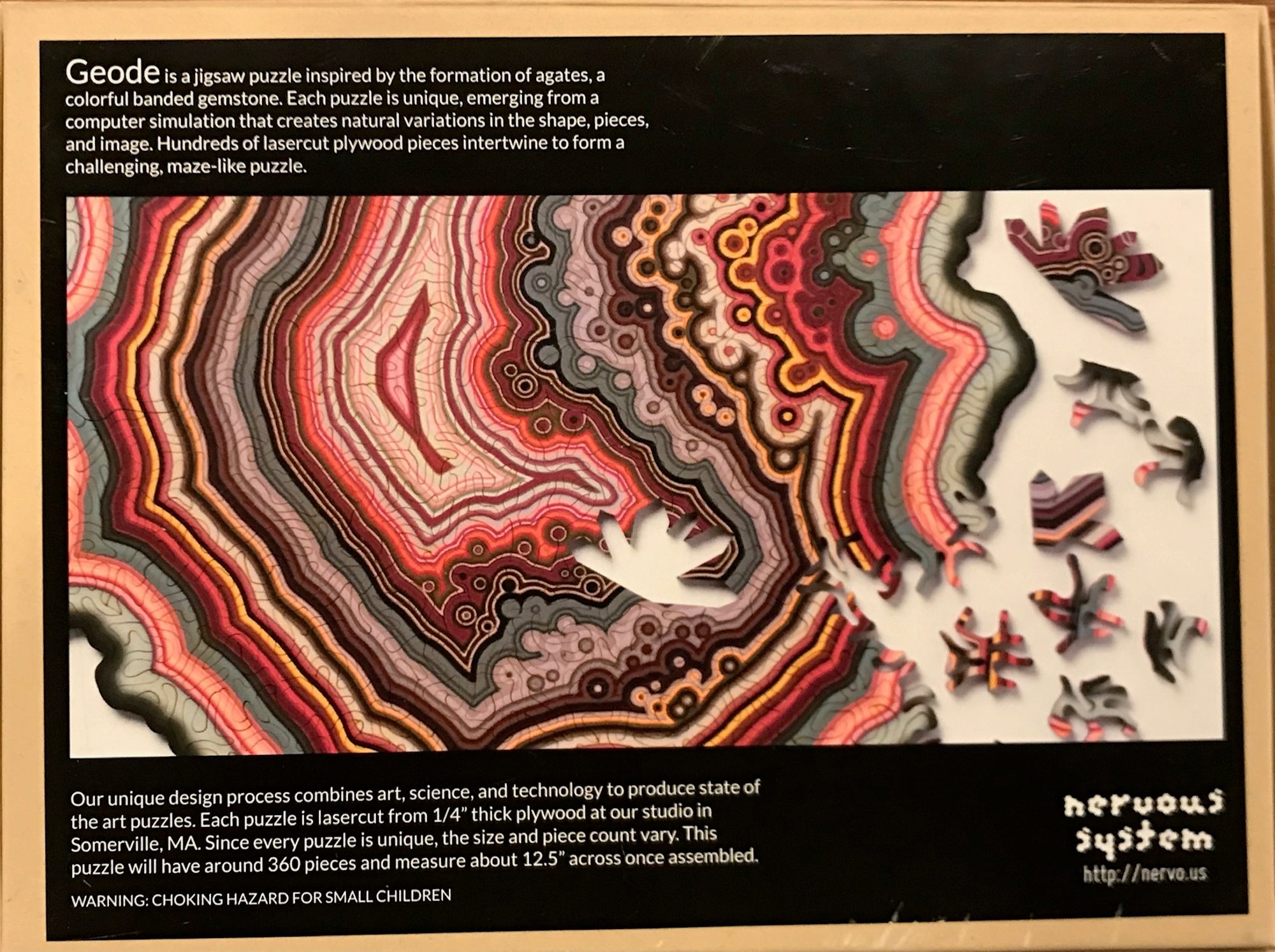Orbicular Geode Puzzle Back