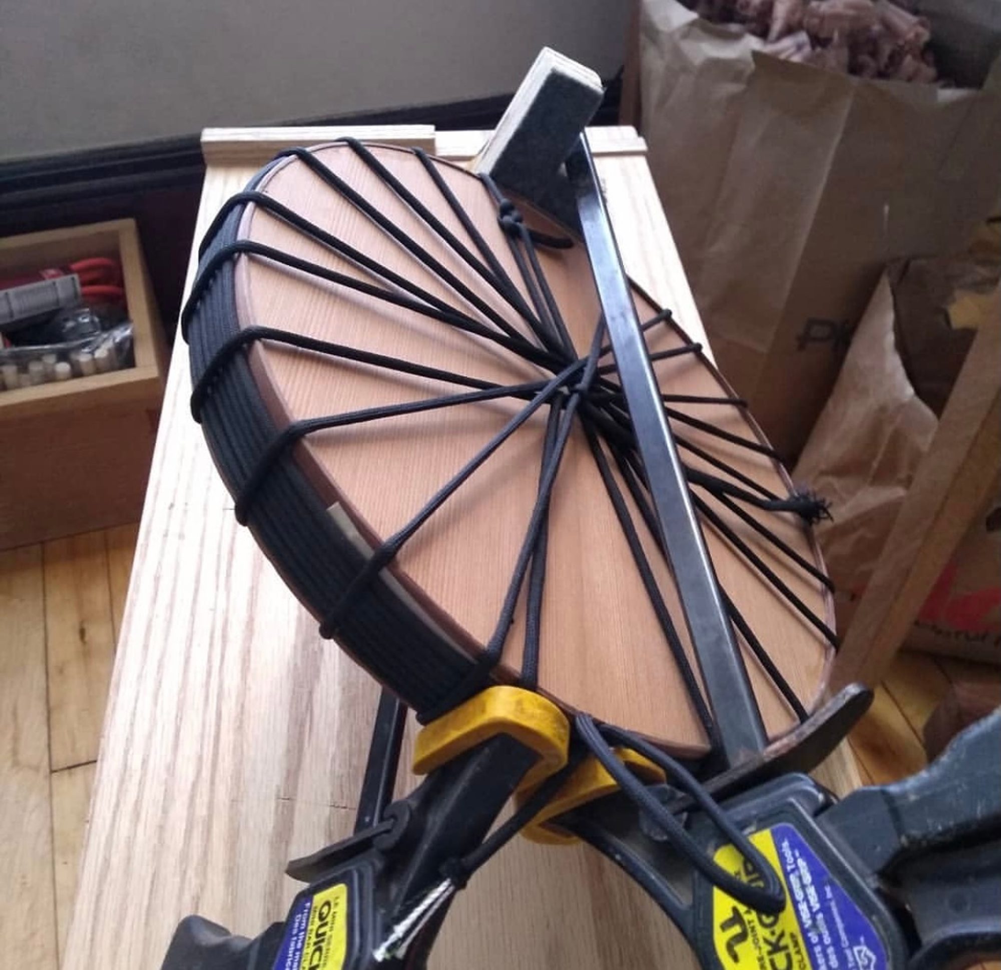 Tom Lees Banjo in Process 3