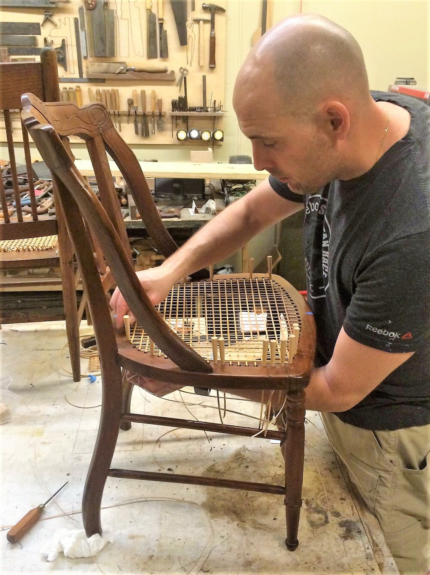 CWS Student Chair Weaving