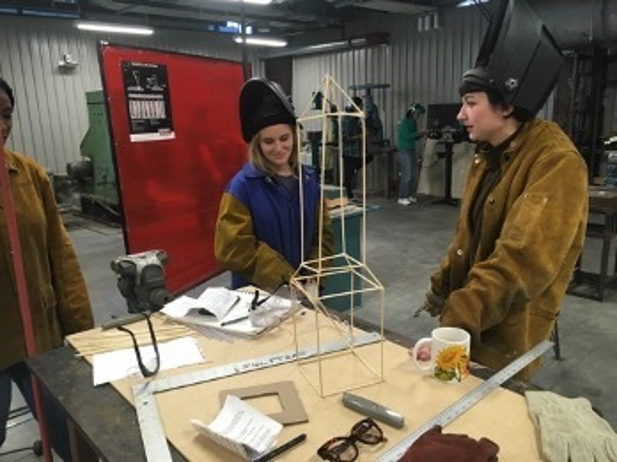 UA Little Rock WCAD students welding