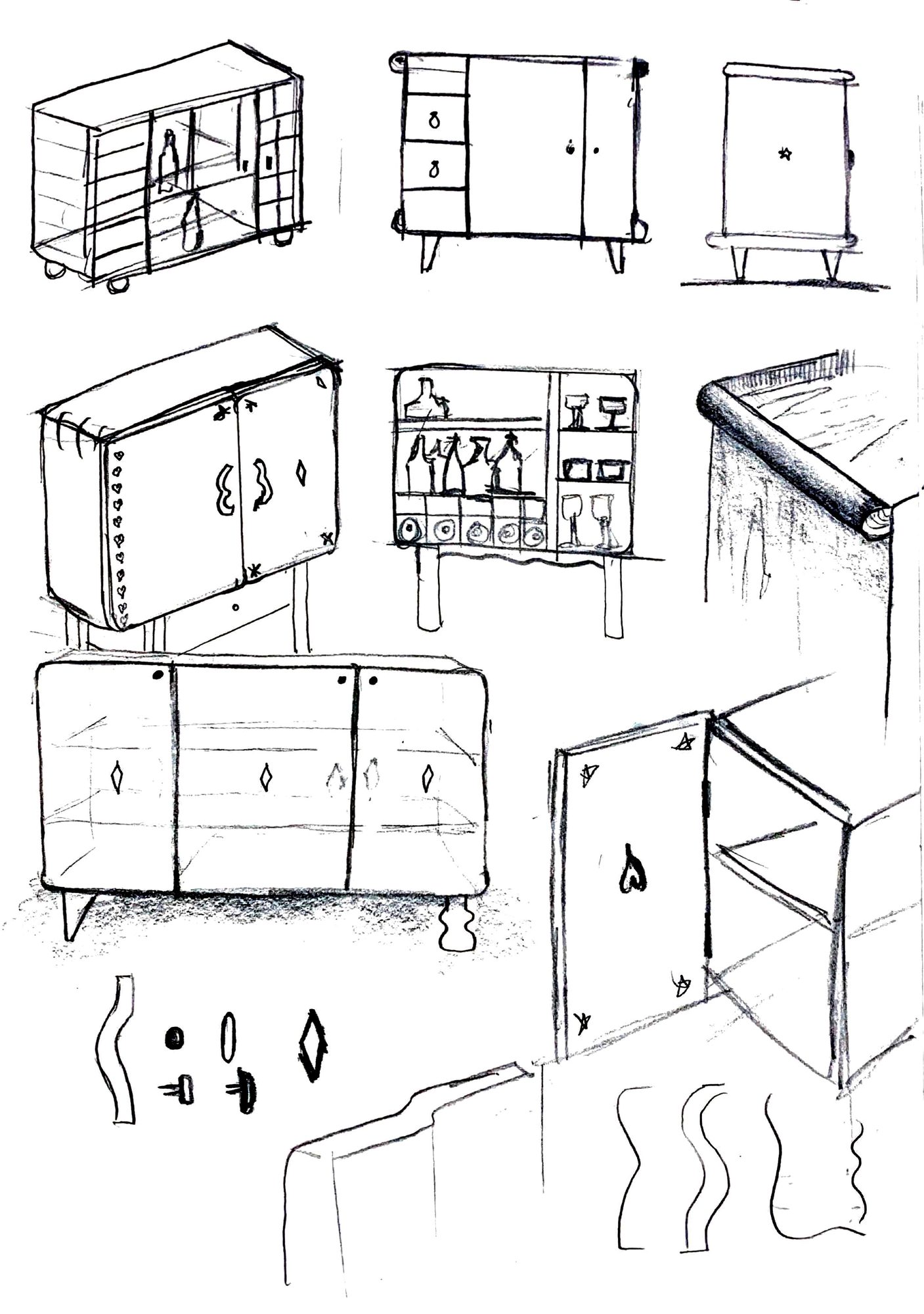 Foran Cabinet Perspective Drawing Cabinet 2