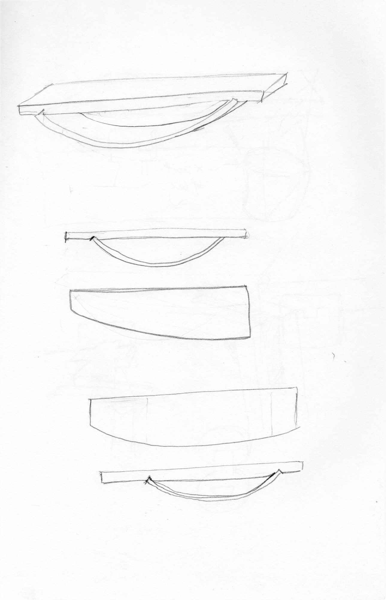 Michael Puryear Sketch for Sideboard