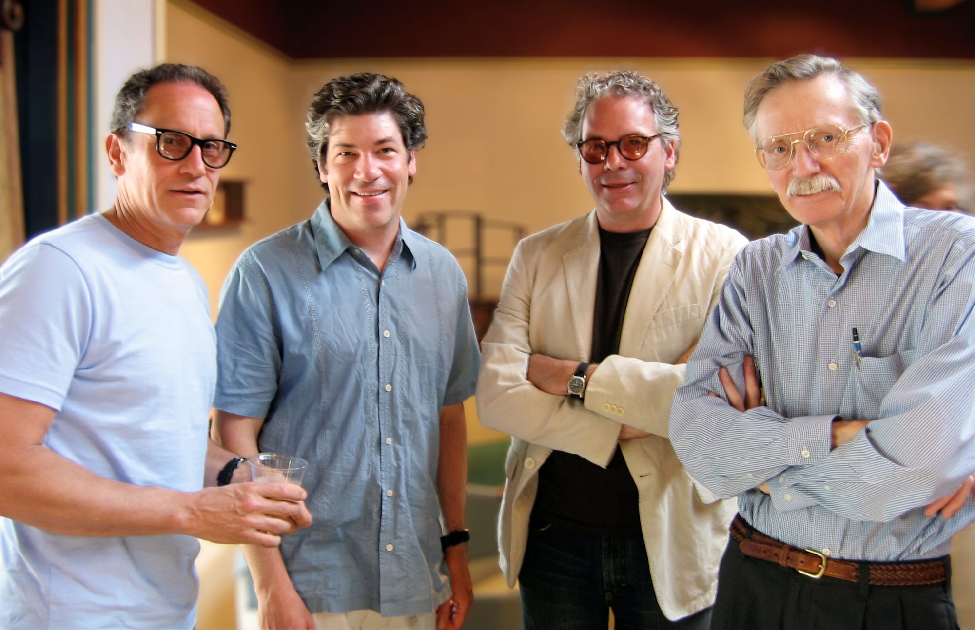 James, Andy, Tim, and Jere at Pritam & Eames Opening