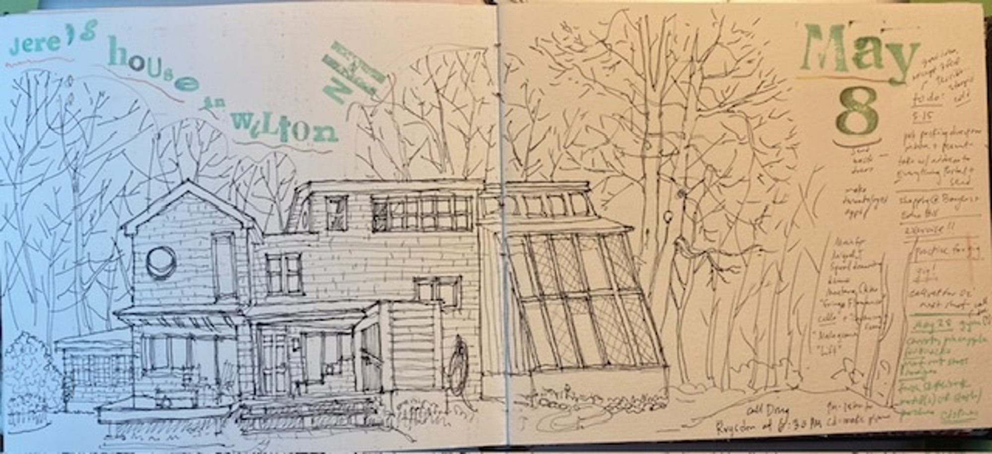 Sketch of Jere's House by Amy Forsyth