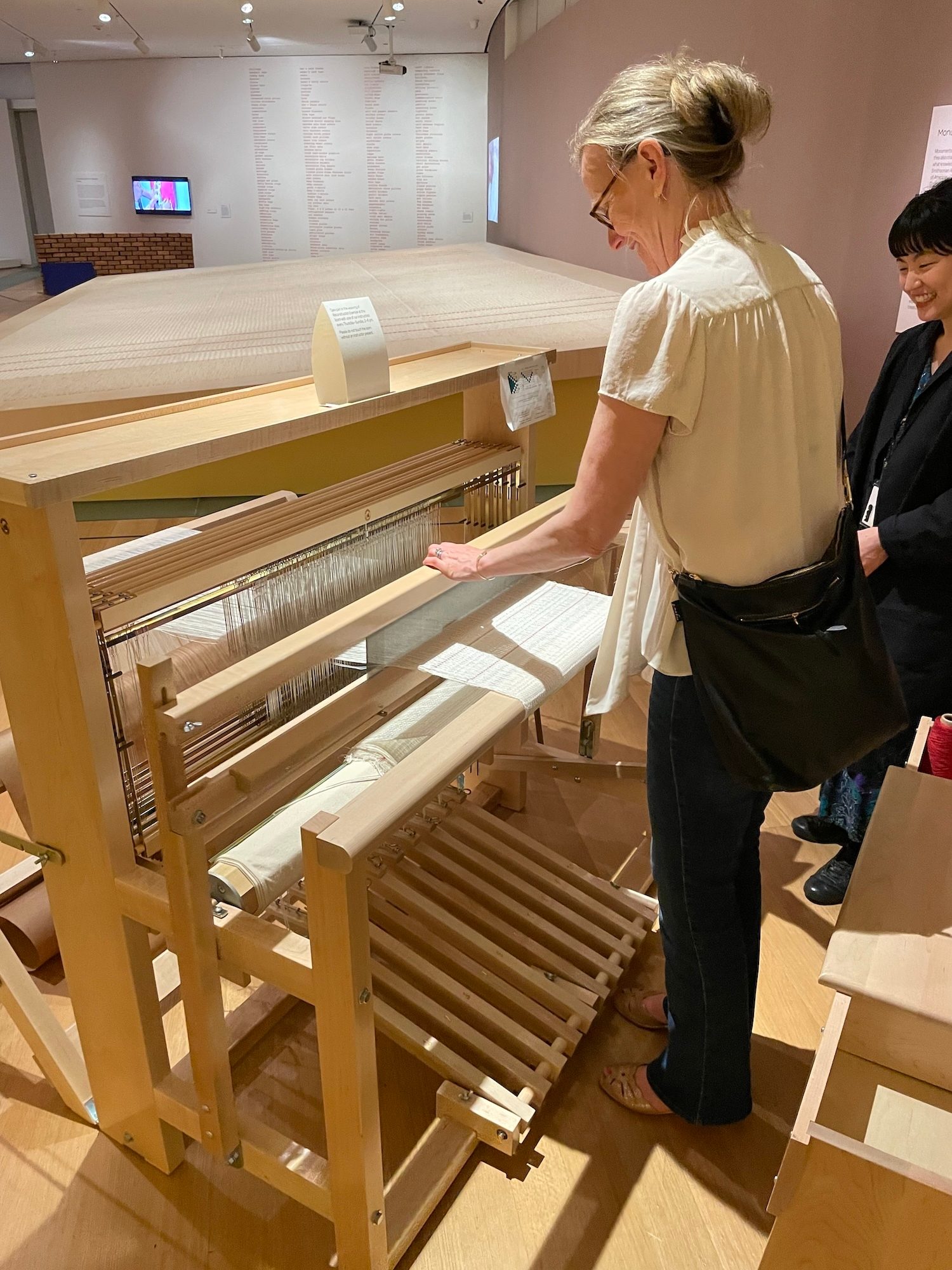 Monica Hampton Loom Weaving at MAD Museum6