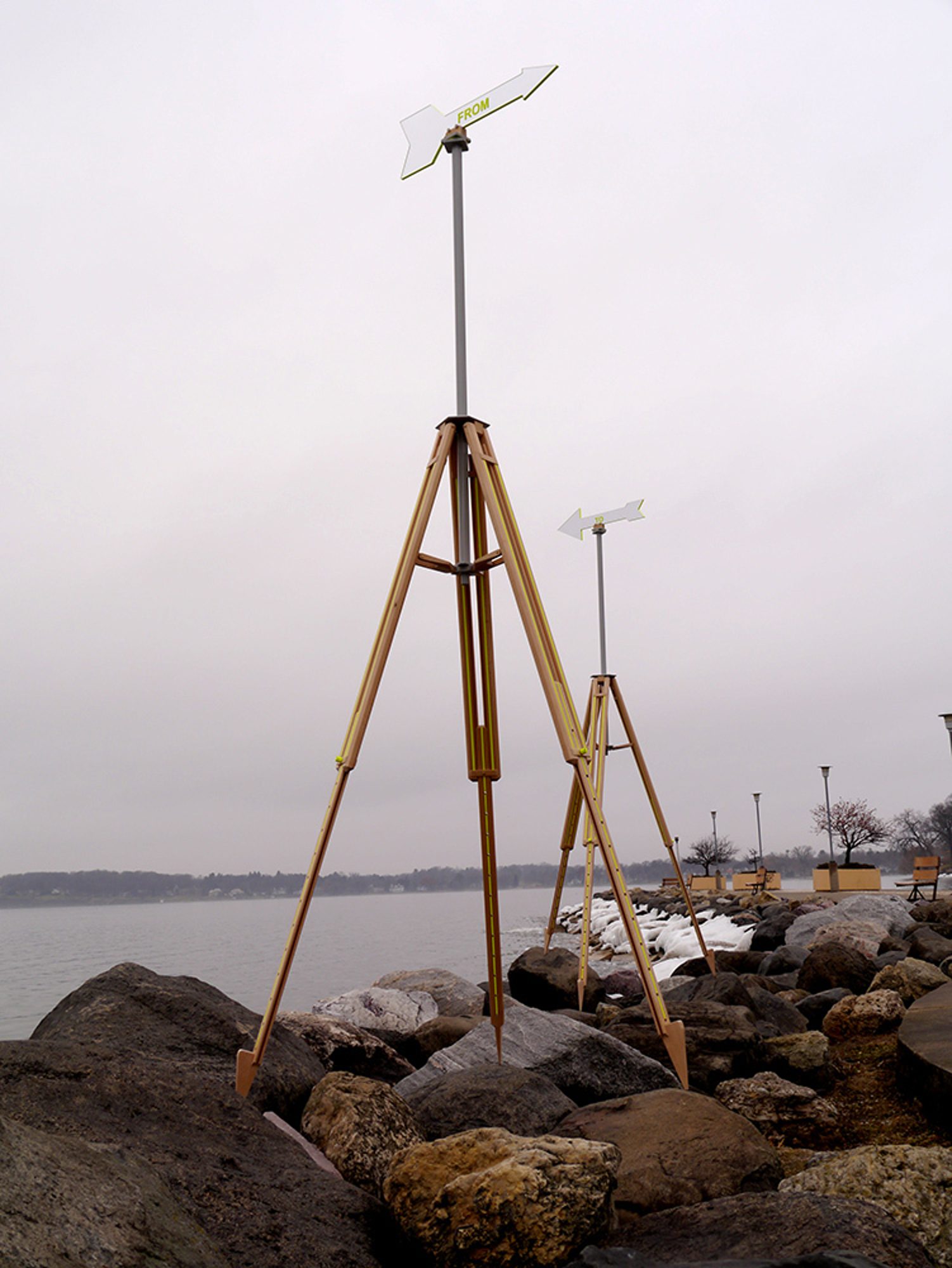 Itinerant landmark: as the wind goes