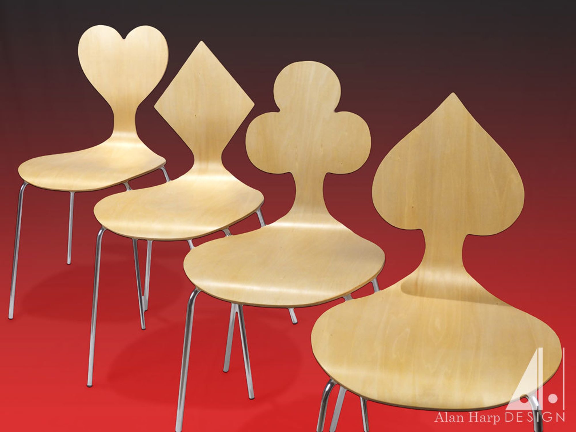Card Suite themed chairs