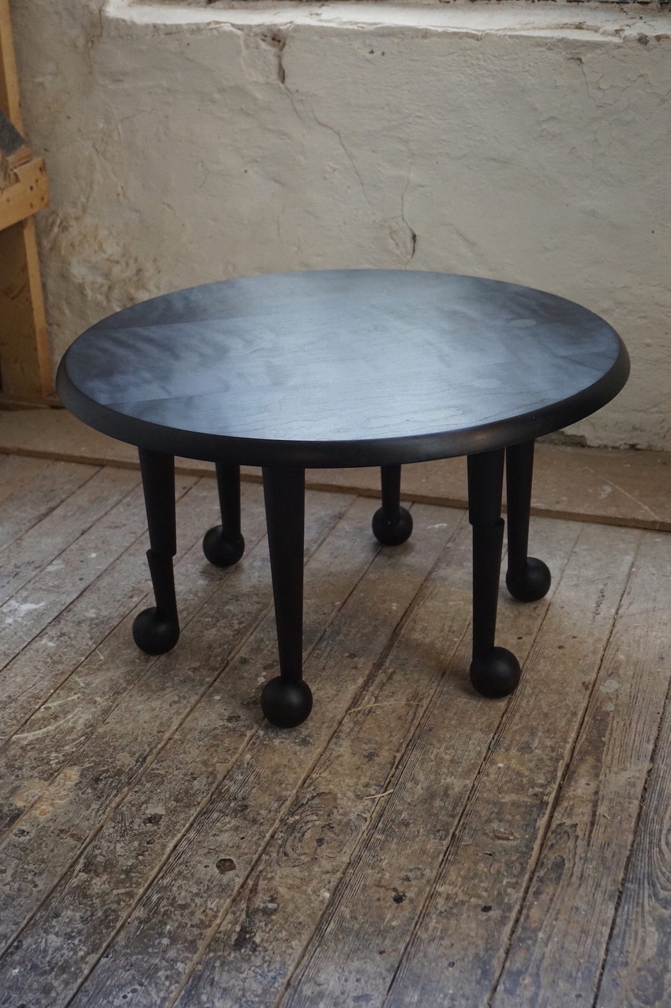 Ebonized low table