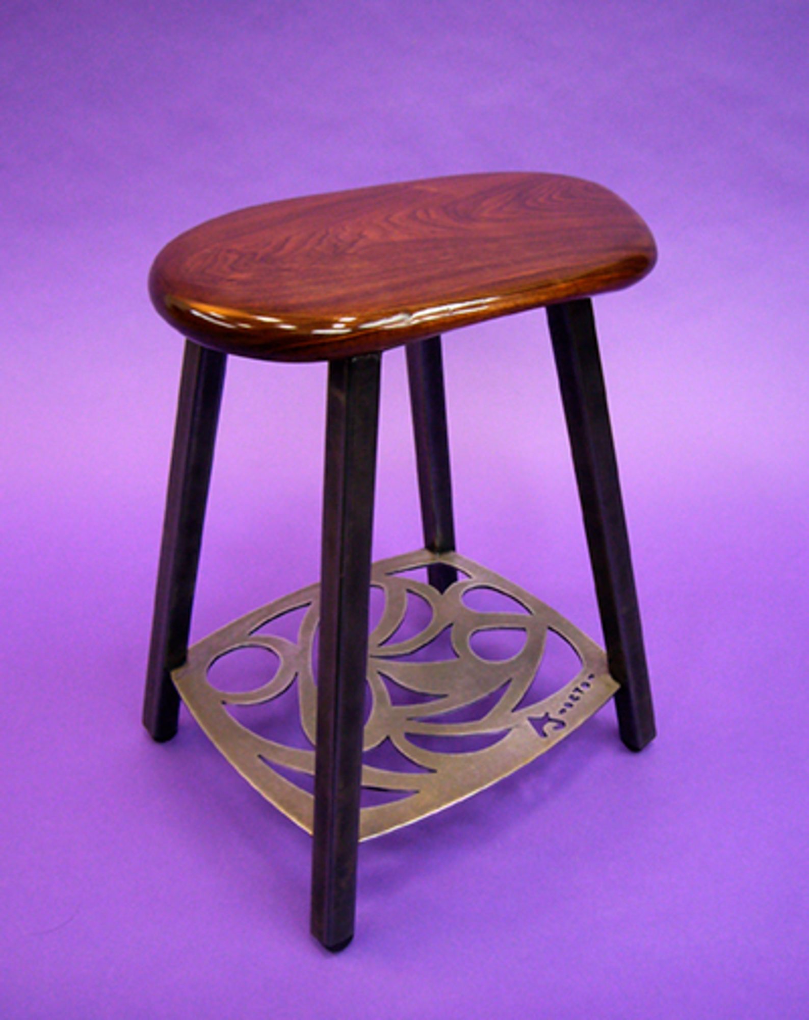 Black Walnut Low Stool