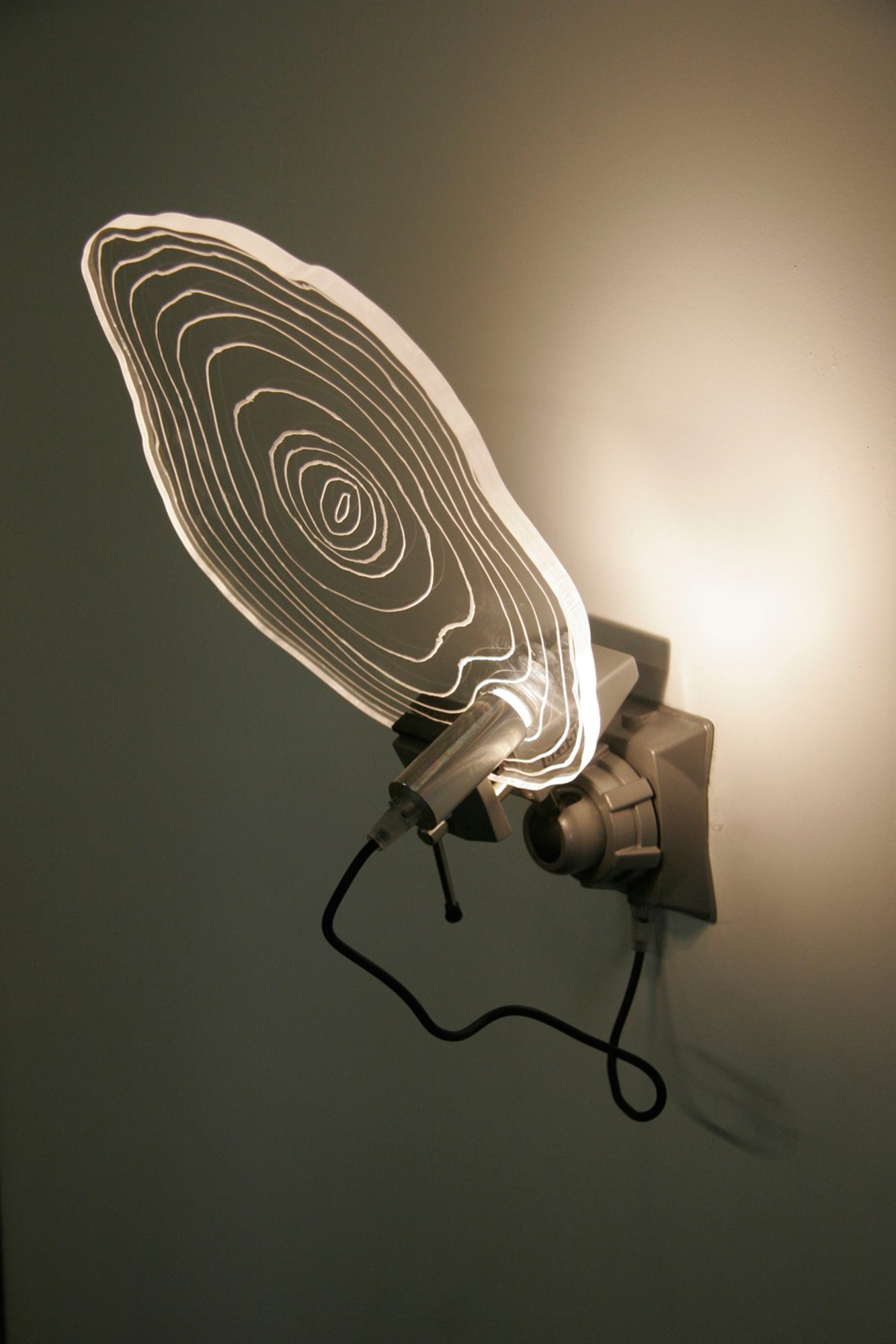 Bessey Sconce -- wood round