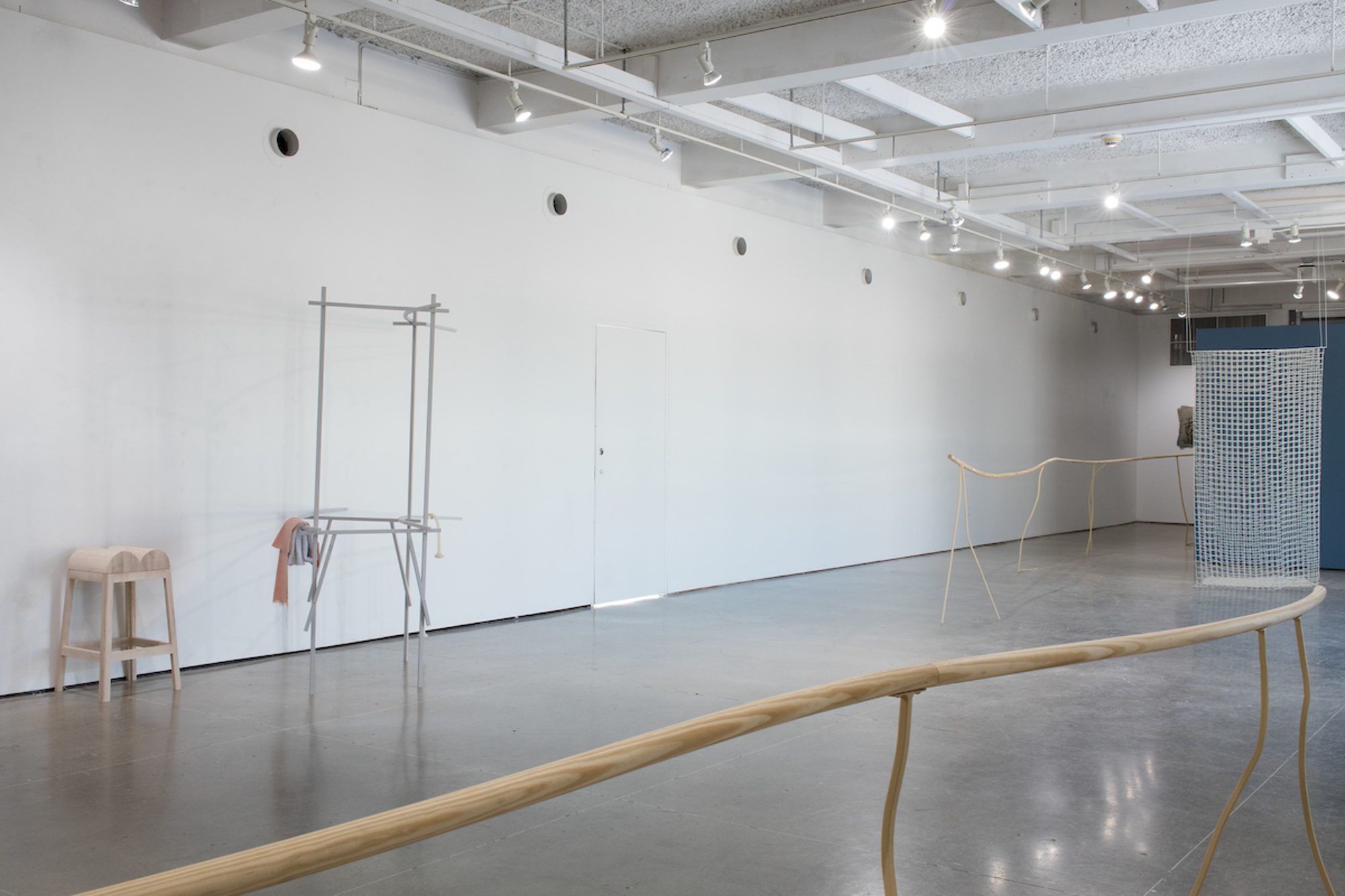 Installation view of this pliable world