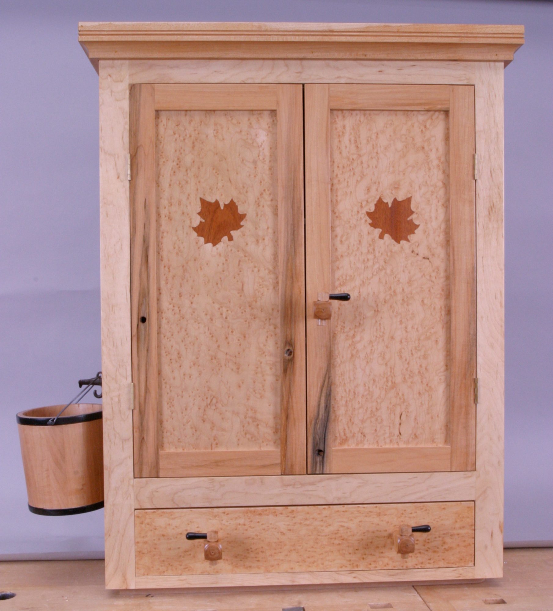 Wall Cabinet Made for The Infinatree Art Show celebrating the 200th year of Geauga County, OH