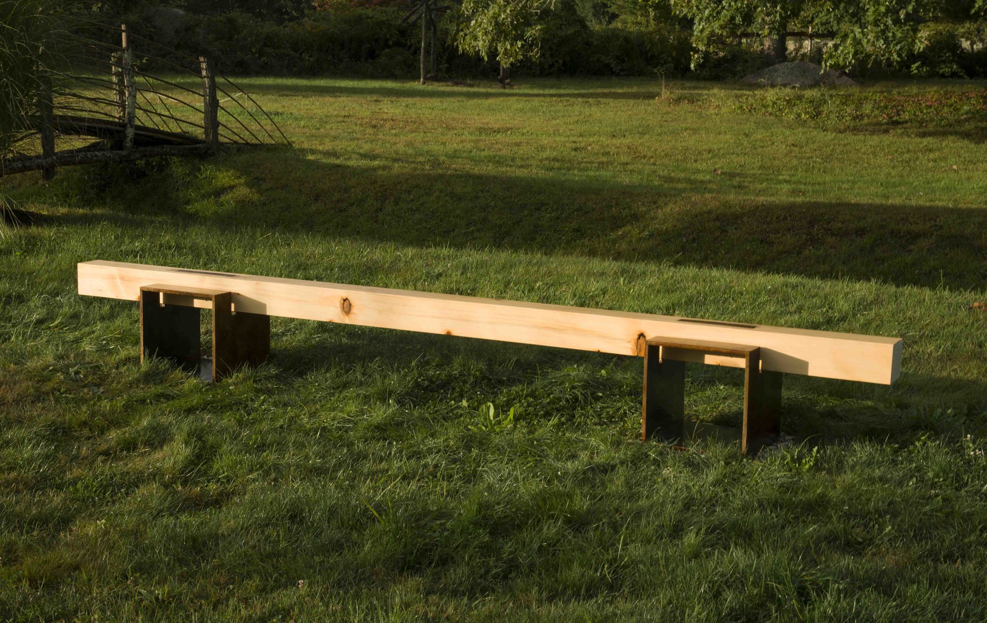 OUTDOOR HITCHING POST BENCH