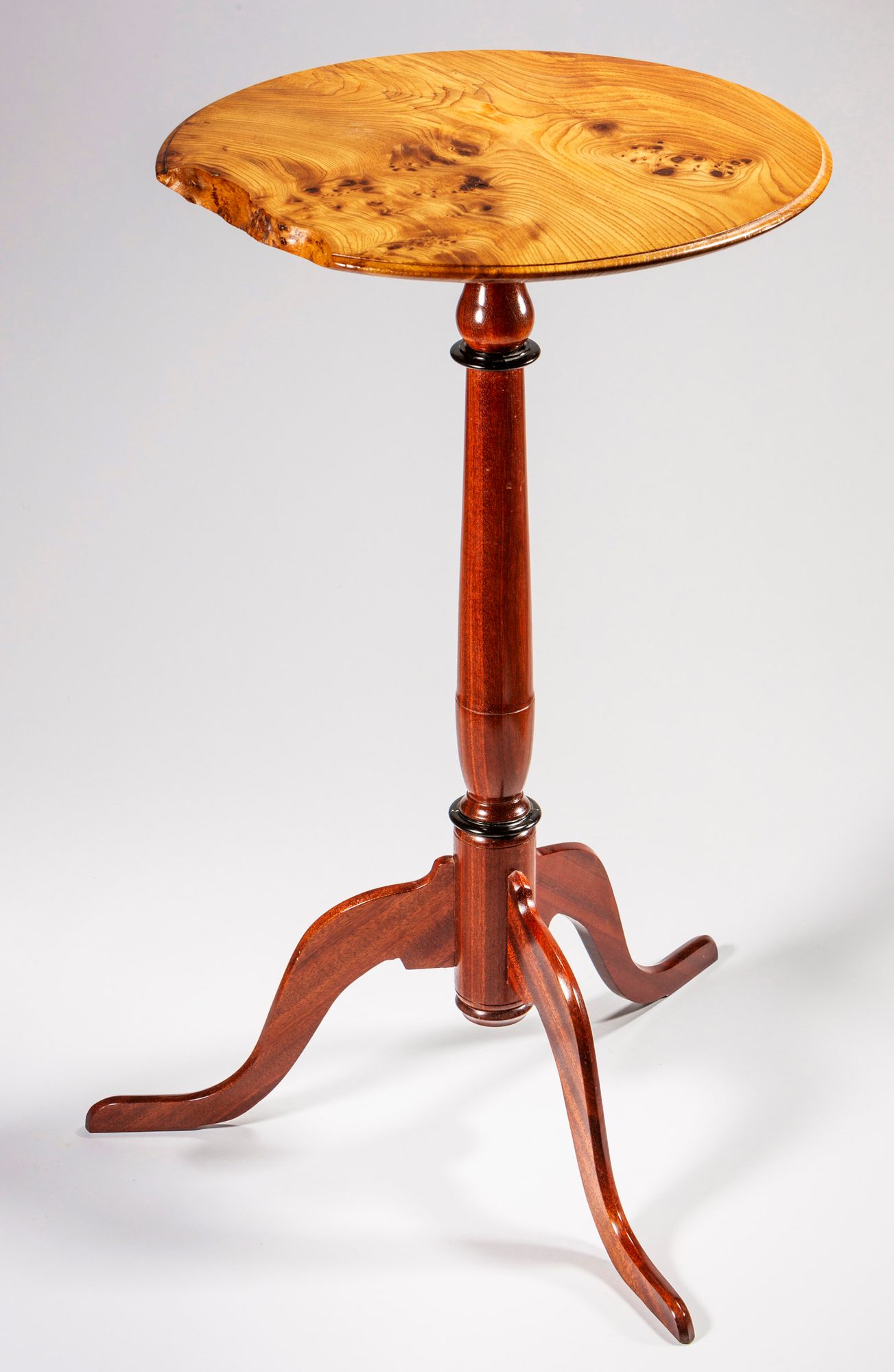 Bloodwood candlestick table