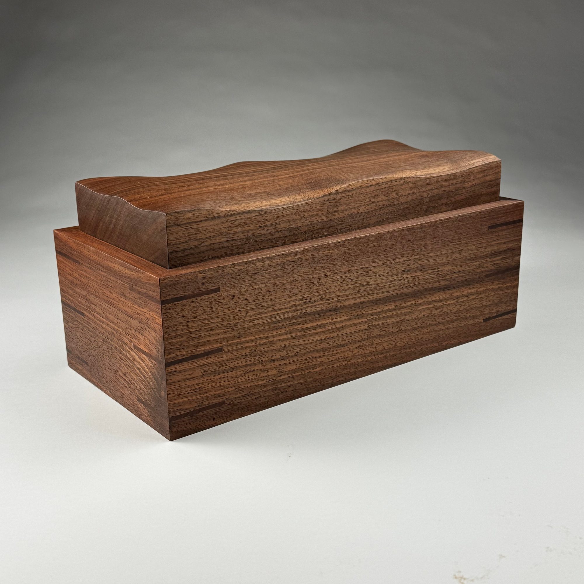 Wavy Walnut Box