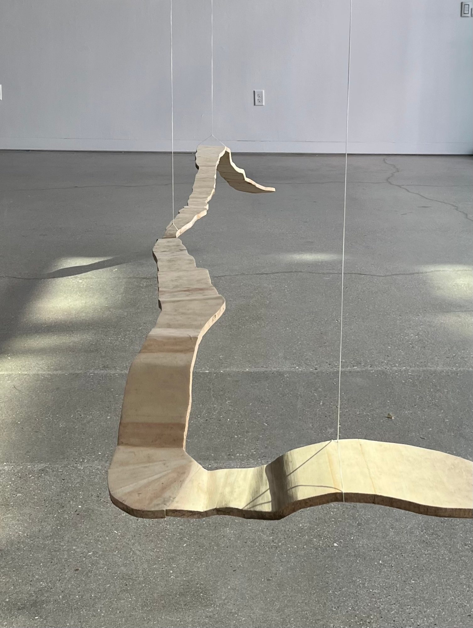 Deer Isle Rain Map - Gallery Installation