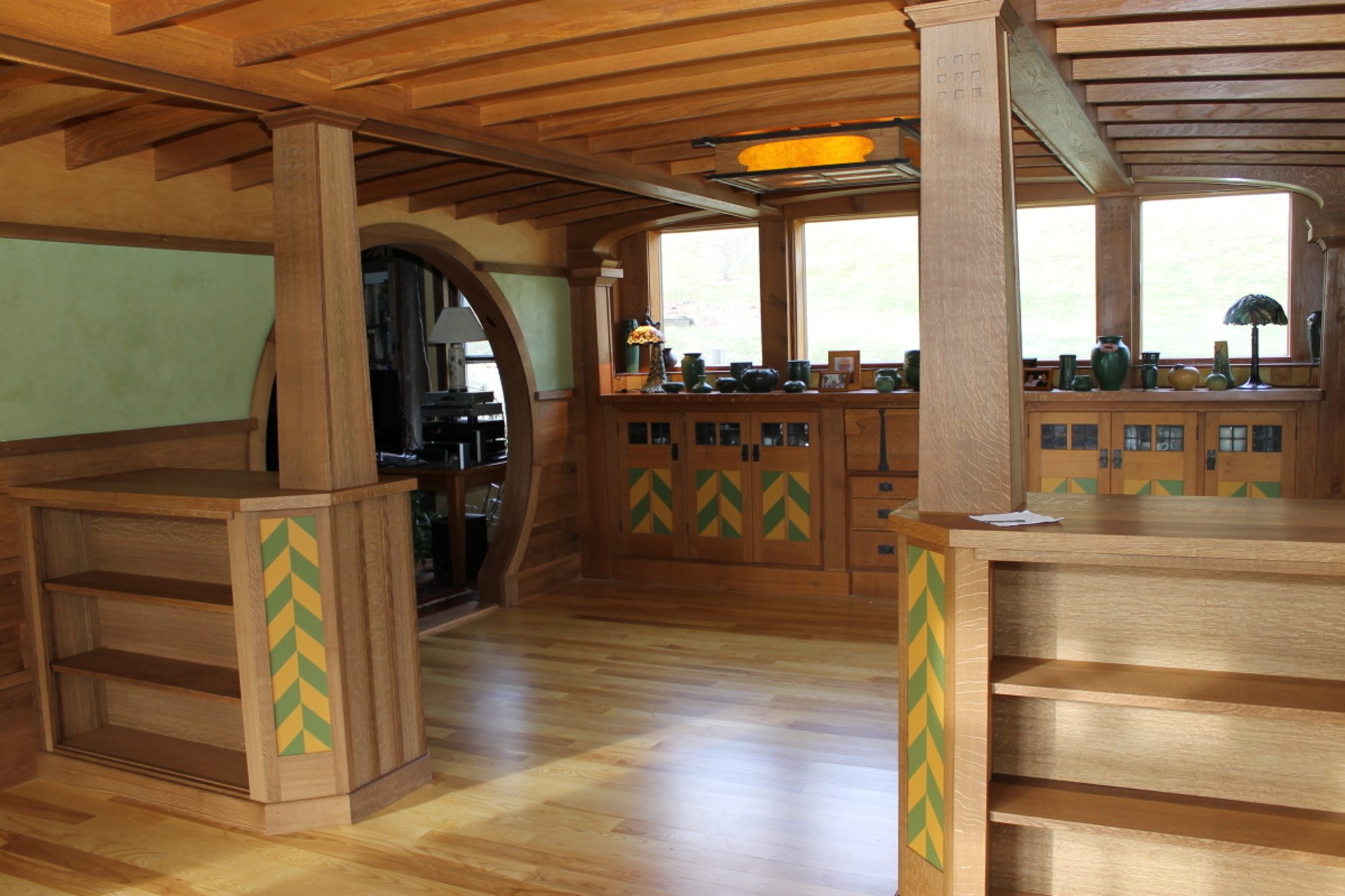 Dining room interior.