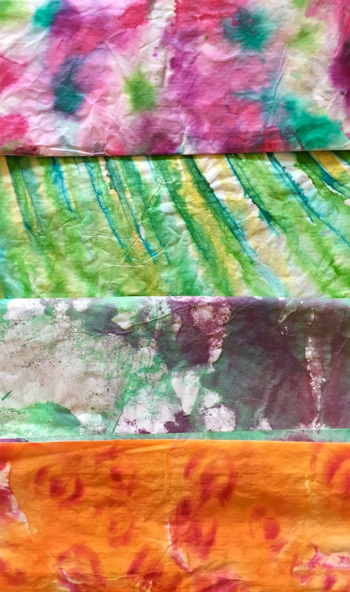 Painterly Experiments with Colored Ink for Lanterns