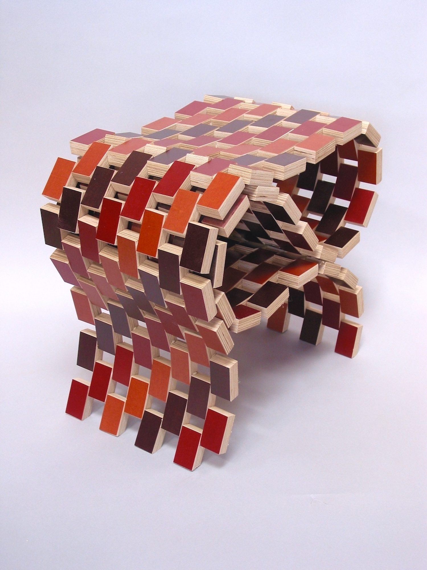 Color-block stool