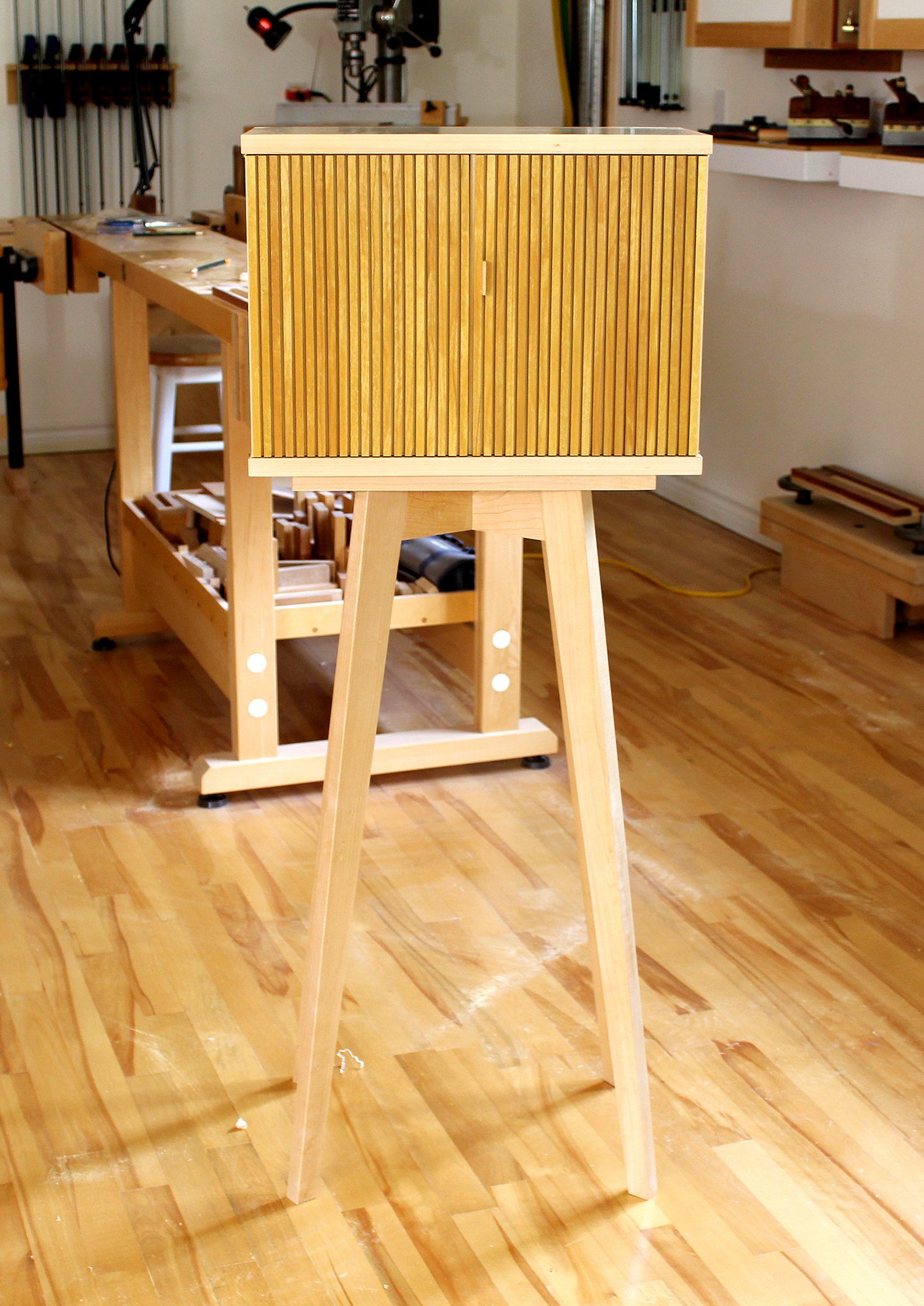 Tambour Display Cabinet