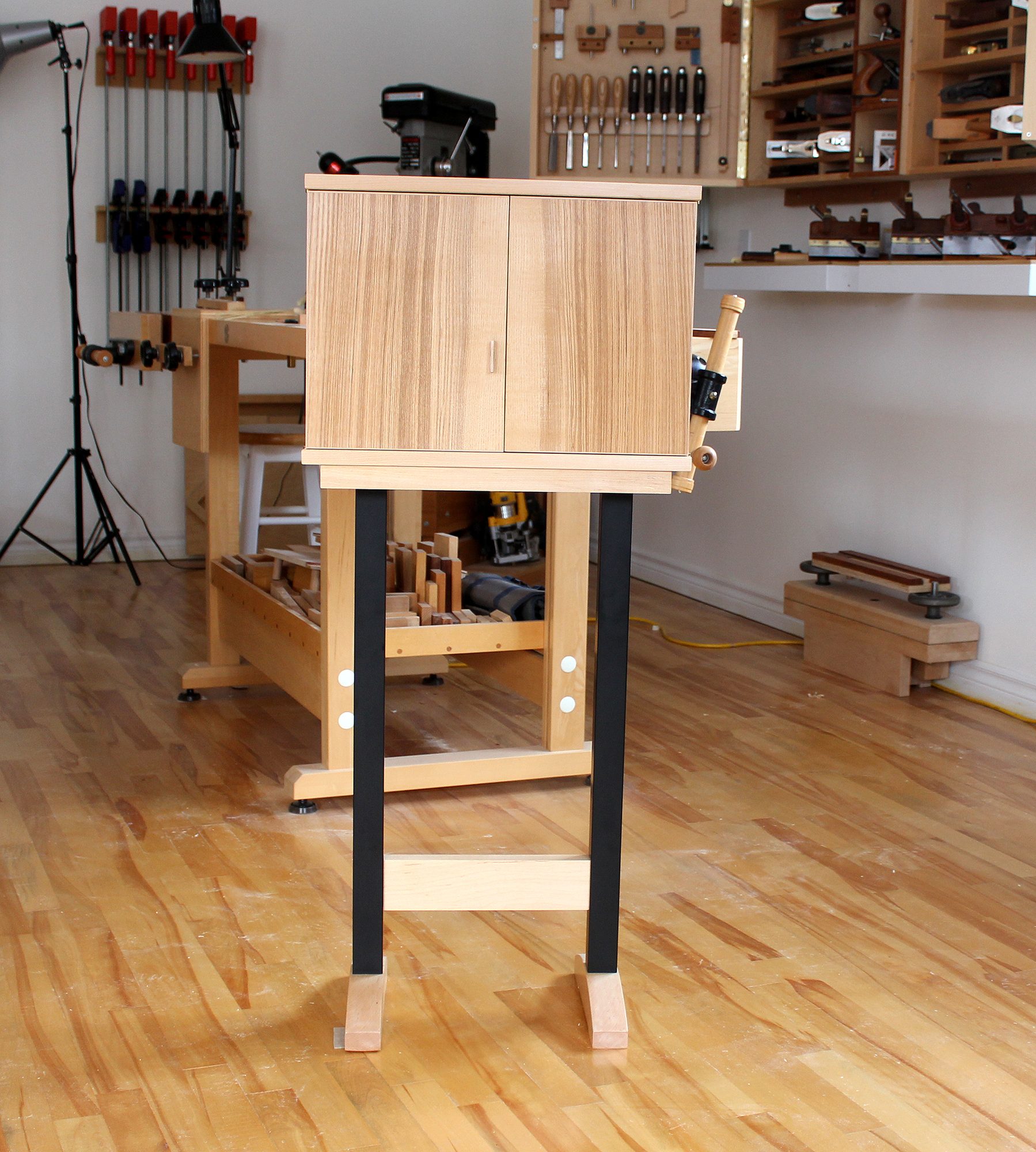 Display Cabinet (Zebrano, Maple)