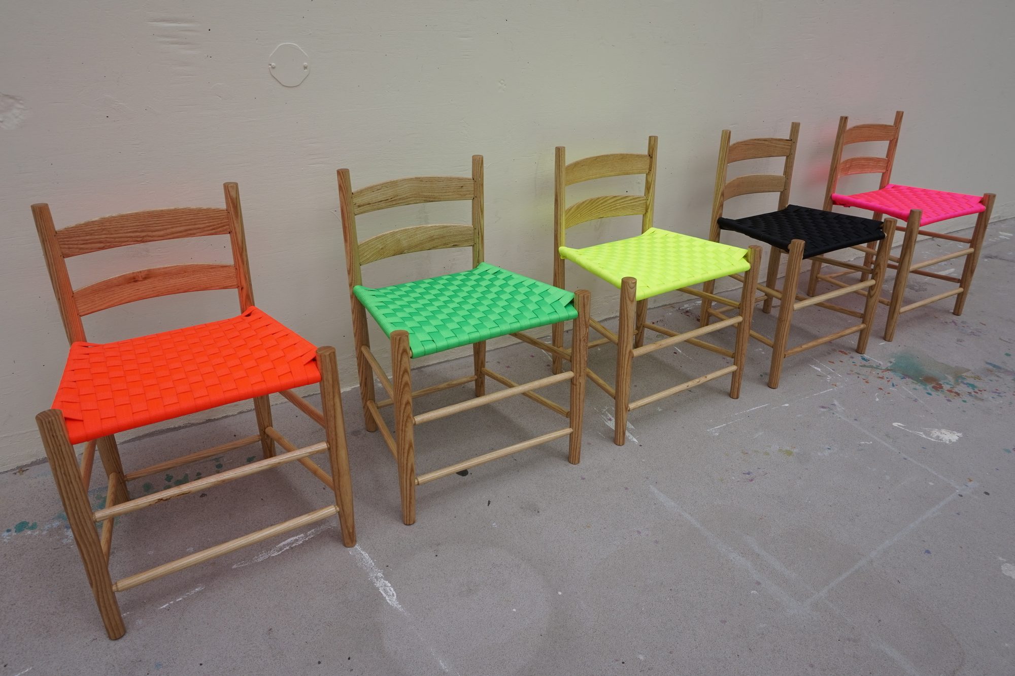 Neon Shaker Lowback Chairs