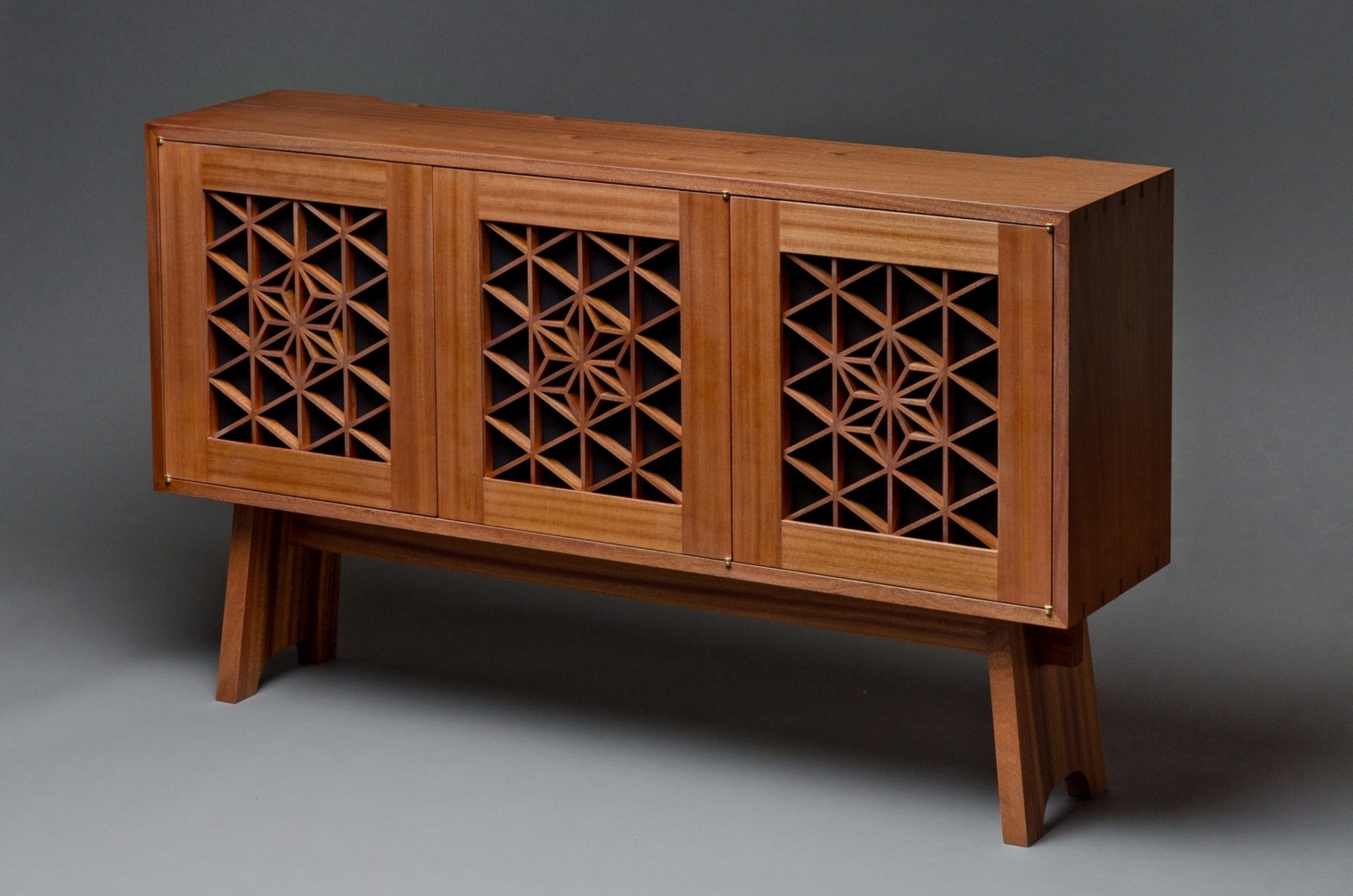 Kumiko media cabinet