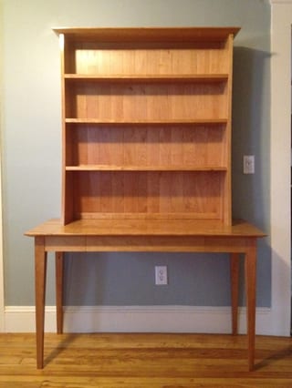 Desk with Tall Shelves