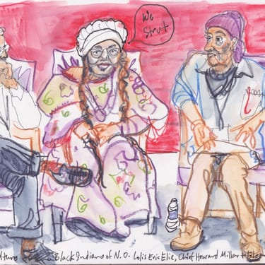 Mardi Gras Indians sketch