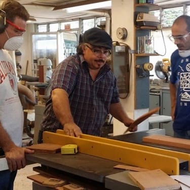 Rene Tablesaw w students