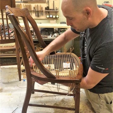 CWS Student Chair Weaving