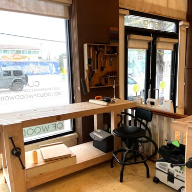 FSW Benchcrafted Bench with student tool rack