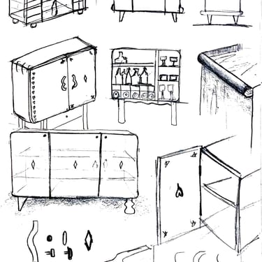 Foran Cabinet Perspective Drawing Cabinet 2