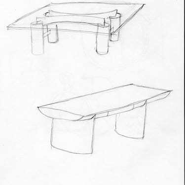 Michael Puryear Sketch for Tables