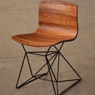 George Dubinsky Cherry and Steel Chair