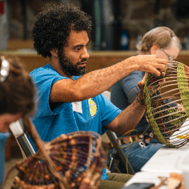 Ghermayn working on Basket in JCCFS Class