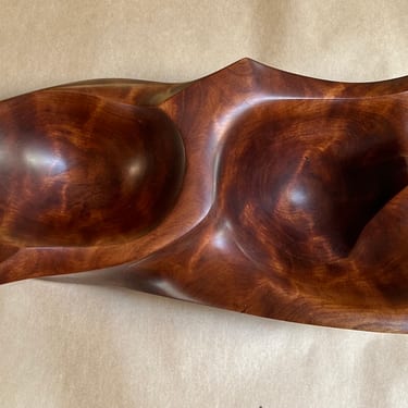 Alphonse Mattia Carved Cherry Bowl circa 1967