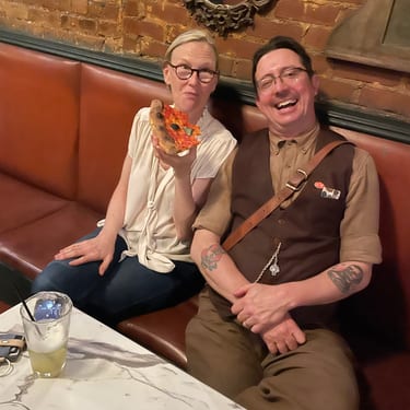 Monica Hampton and Zeke Leonard at Toad hall