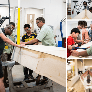 STEAM Boys Boat Build