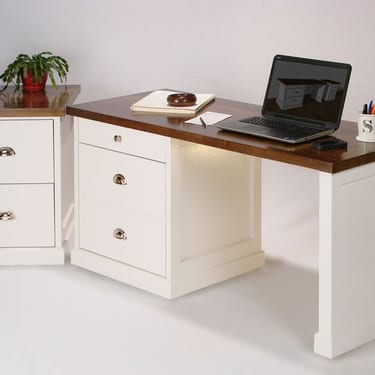 Walnut topped desk