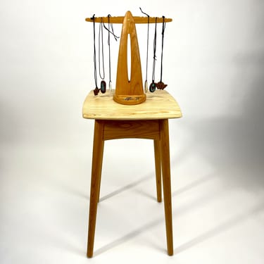 Plant stand with "Monolith" jewelry stand