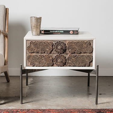 Ajrak end table