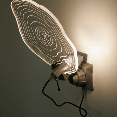 Bessey Sconce -- wood round